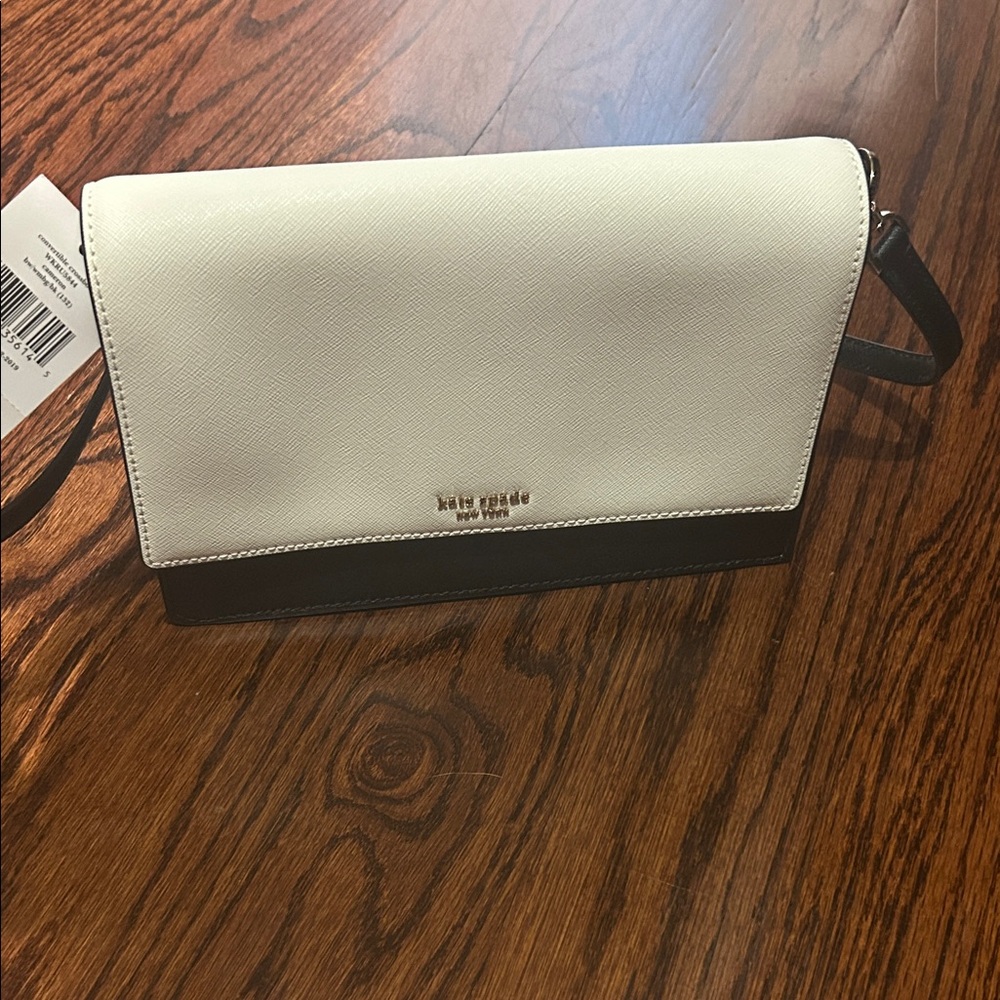 Kate Spade Black and White and pink Crossbody Bag